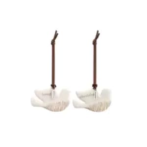 Mother and Daughter One to Keep, One to Share Ornament Set