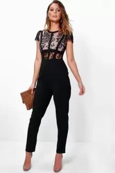 Boutique Lace Corsetry Bodice Jumpsuit