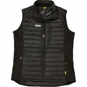 DEWALT Force Black Lightweight Padded Gilet Black 2XL