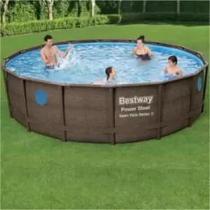 Bestway 16ft x 48" Power Steel Swim Vista Series Pool Set