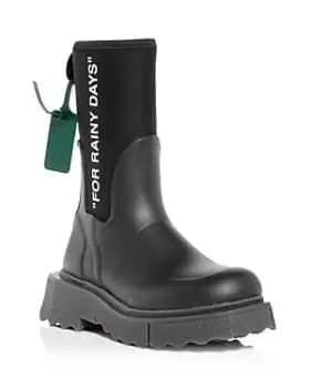 Off-White Womens Sponge Rain Boots