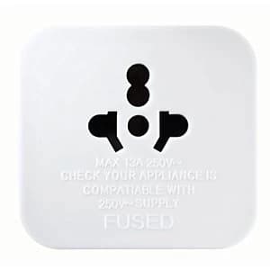 Masterplug World to UK Travel Plug Adaptor - White