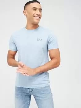 EA7 Emporio Armani Core Id Logo T-Shirt - Ashley Blue, Ashley Blue, Size L, Men