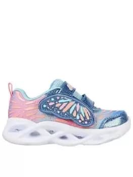 Skechers Toddler Twisty Brights Wingin' It Trainers - Blue Size 5 Younger