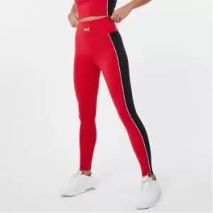Everlast High Waist Panel Leggings - Red