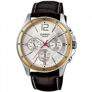Casio Mens Stainless Steel Watch - MTP-1374L-7