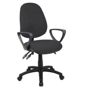 Dams Vantage 200 Operator Chair with Fixed Arms - Charcoal
