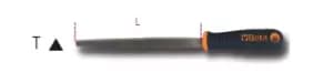 Beta Tools 1719BMA10/T Second-Cut Triangular File with Handle 250mm 017190073