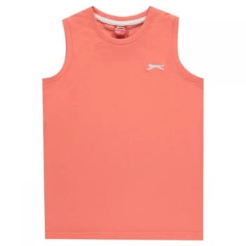 Slazenger Sleeveless T-Shirt Junior Boys - Coral