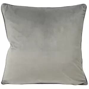 Riva Paoletti Meridian Cushion Cover (55 x 55cm) (Dove/Charcoal)