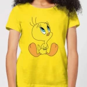 Looney Tunes Tweety Sitting Womens T-Shirt - Yellow - L - Yellow