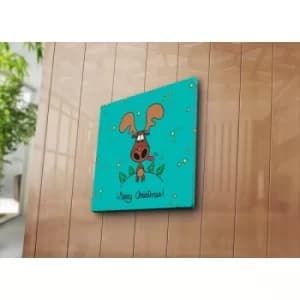 4545YYC-008 Multicolor Decorative Canvas Painting Comic Rudolph
