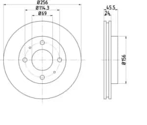 Barum Brake disc BAR24136 Brake rotor,Brake discs HYUNDAI,KIA,VOLVO,SANTAMO,JOICE,V40 Kombi (645),S40 I (644),Space Star (DG_A),CARISMA (DA_)
