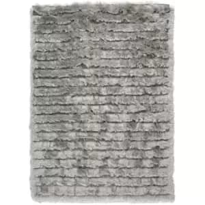 Origins Carved Glamour Rug Silver 160 x 230cm