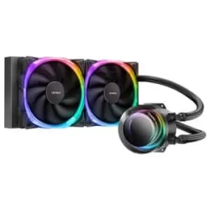 ANTEC Vortex 240 ARGB AiO Liquid CPU Cooler Universal Socket 240mm Radiator PWM 2000RPM Fusion ARGB Cooling Fans Addressable RGB LED Lighting with Sus