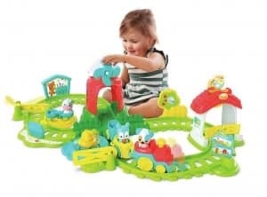 Baby Clementoni Farm Animals Train Set