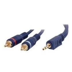 C2G 5m Velocity One 3.5mm Stereo Male to Two RCA Male Y-Cable