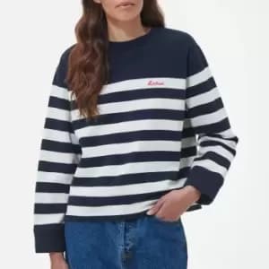 Barbour Aster Striped Cotton-Jersey Jumper - UK 10