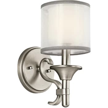 Lacey 1 Light Wall Light, Antique Pewter, E14 - Elstead