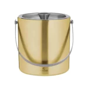 Viners Barware Ice Bucket Double Wall Gold 1.5L