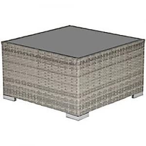 Outsunny Rattan Coffee Table 867-069GY Grey