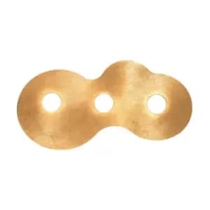 Circle Lifestyle Metal Surface Mounted Ceiling Light - Sun Gold Finish, 3x GX53