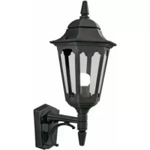 Loops - Outdoor IP44 Wall Light Sconce Black LED E27 100W Bulb External d02082