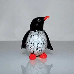 Objets d'Art Miniature Glass Ornament - Penguin
