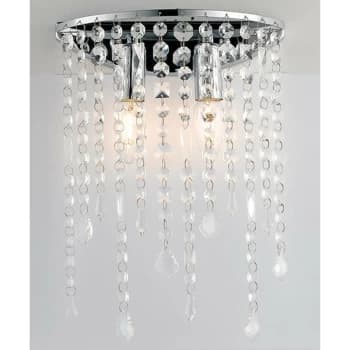 Fan Europe Lighting - Fan Europe BREEZE Wall Light Chrome, K9 Crystals 25x35cm