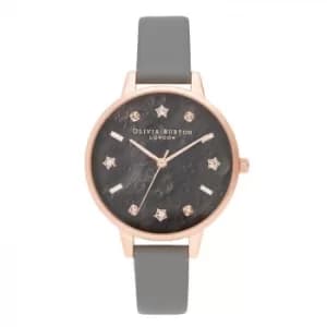 Olivia Burton Celestial Ladies Grey Vegan Strap Watch