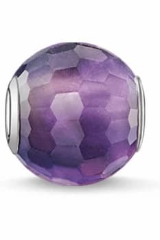 Ladies Thomas Sabo Sterling Silver Karma Beads - Amethyst Bead K0089-163-13
