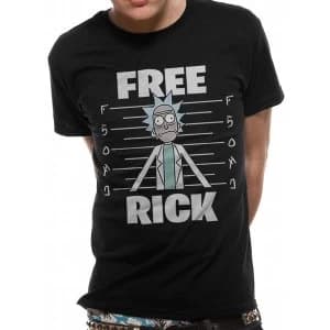 Rick & Morty - Unisex Free Rick T-Shirt (Black)