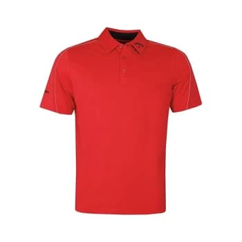 Callaway Stitched Block Polo - TRUE RED - M Size: Medium