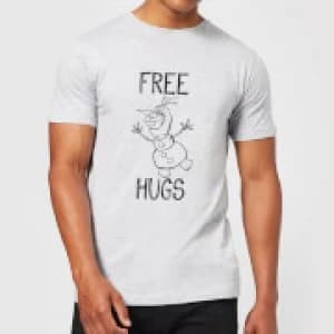 Disney Frozen Olaf Free Hugs Mens T-Shirt - Grey - 3XL