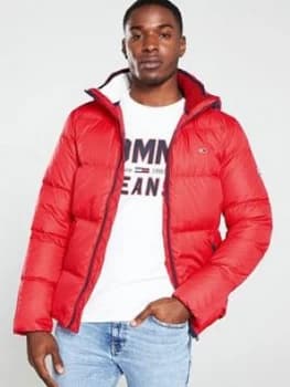 Tommy Jeans Essential Down Jacket - Red