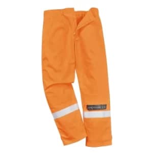 Biz Flame Plus Mens Flame Resistant Trousers Orange 2XL 34"