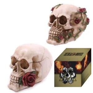 Skull Head with Roses (1 Random Supplied) Ornament