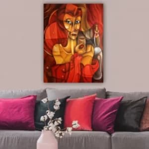 327133721_70100 Multicolor Decorative Canvas Painting