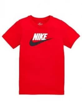Nike Sportswear Older Boys Futura Icon T-Shirt - Red