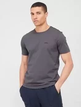 BOSS Curved Regular Fit T-Shirt - Dark Grey, Size 2XL, Men