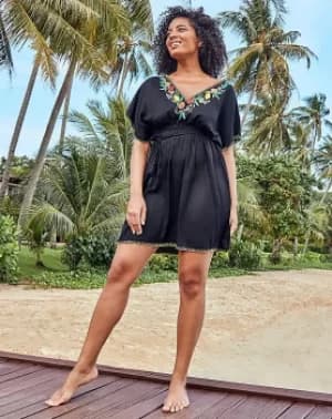 Seville Kaftan Embroidered Dress