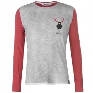 Chillaz Hirschkrah Top Mens - Grey/Red