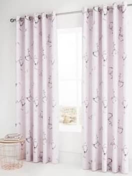 Catherine Lansfield Enchanted Unicorn Eyelet Curtains