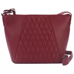 Eastern Counties Leather Womens/Ladies Alegra Quilted Handbag (One size) (Cranberry)