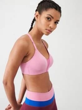 Nike Firm Support Rival Bra - Flamingo, Flamingo, Size 32A, Women