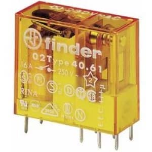 PCB relays 230 V AC 16 A 1 change over Finder 40.6
