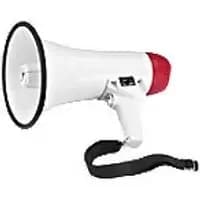 Megaphones Built in Microphone White 16 x 25 x 16 cm