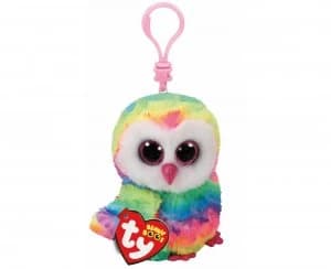 ty Owen Owl Beanie Boo Clip Keyring