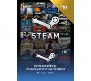 Steam Wallet Card 10 GBP