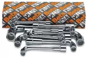 Beta Tools 932/S11 11pc Dbl End Hex/BiHex Offset Socket Wrench Set Box 009320080